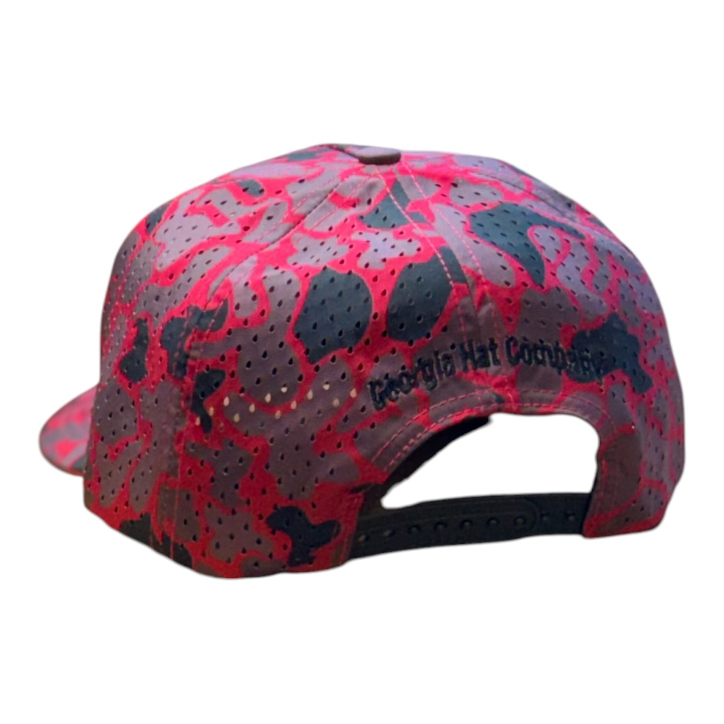 Georgia Hat Company's Bulldog Zapped Blackhawk- Camo Red/Black