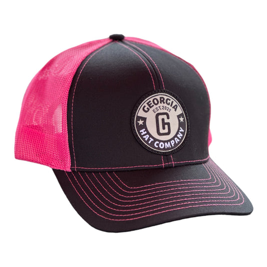 Georgia Hat Company’s GHC Logo Black/Pink