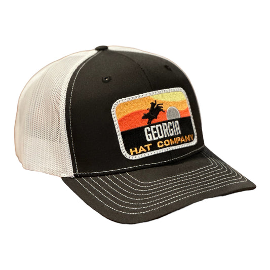 Georgia Hat Company’s “Bull Rider” Richardson 112 Black/White