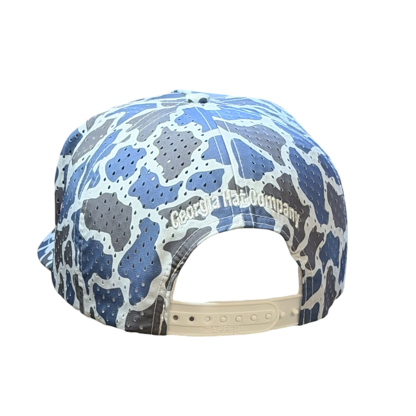 FISH OR BUZZ? Leather Patch Zapped Blackhawk- Camo Blue