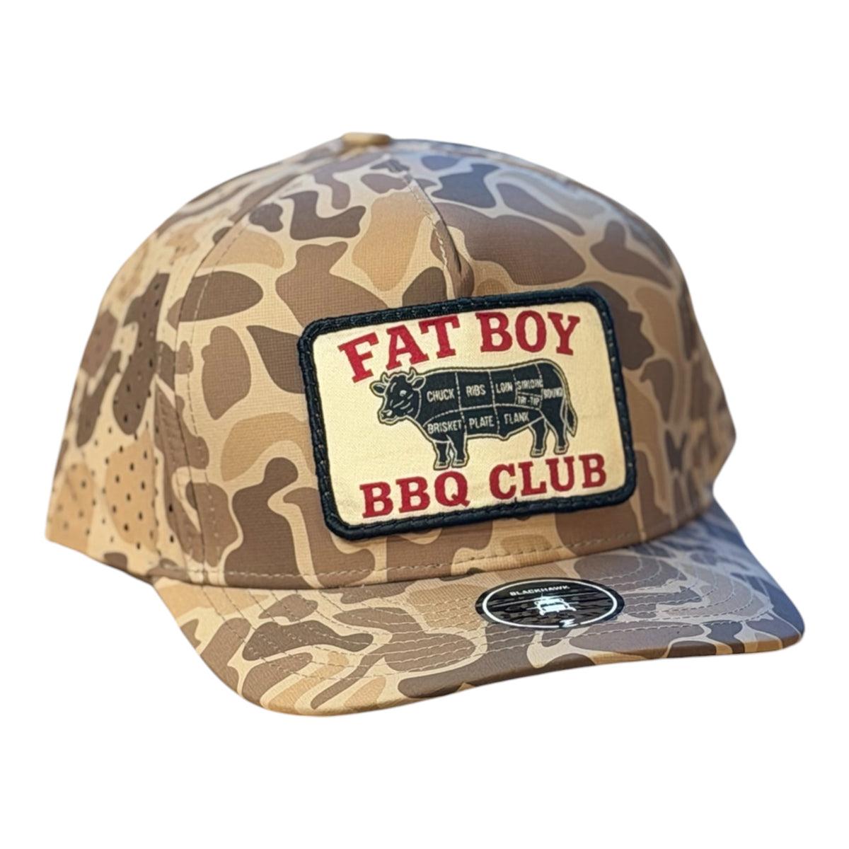 Youth- Fat Boy BBQ Cow Patch BLACKHAWK- Old School Brown Camo
