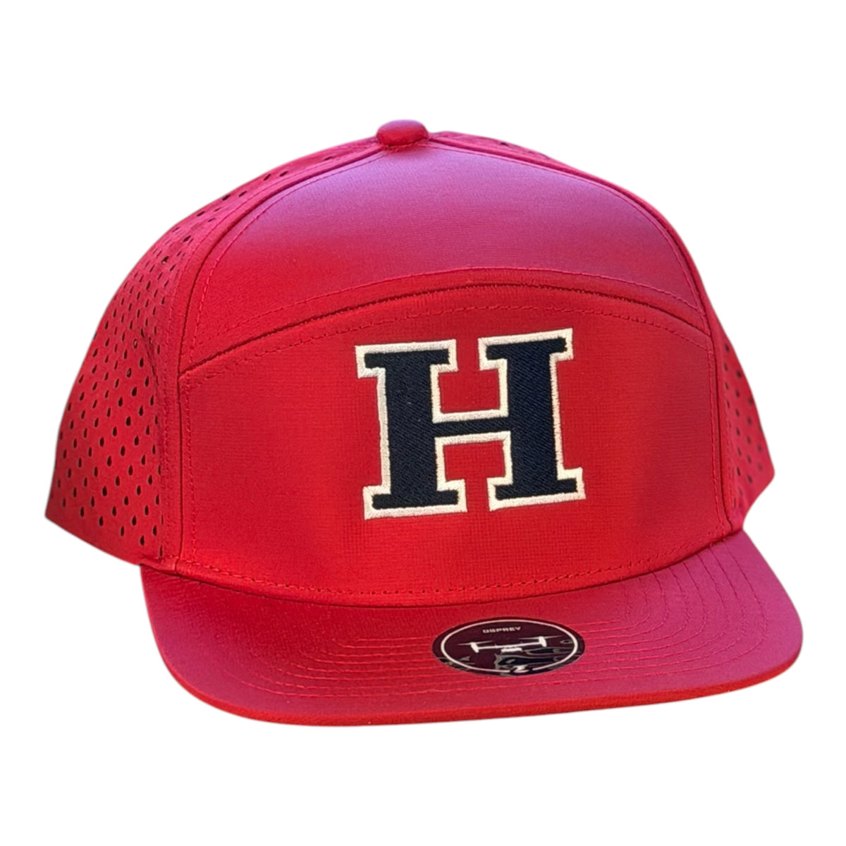 YOUTH GHC's Harlem GA's "H"  Zapped Headwear-Osprey/Red