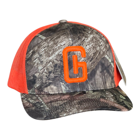 3-D Embroidered Georgia Hat Company Logo Mossy OakBreak Up Country/Orange