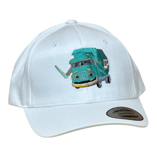 YOUTH- GHC's Embroidered 'Trash Truck" Yupoong Snapback/ White