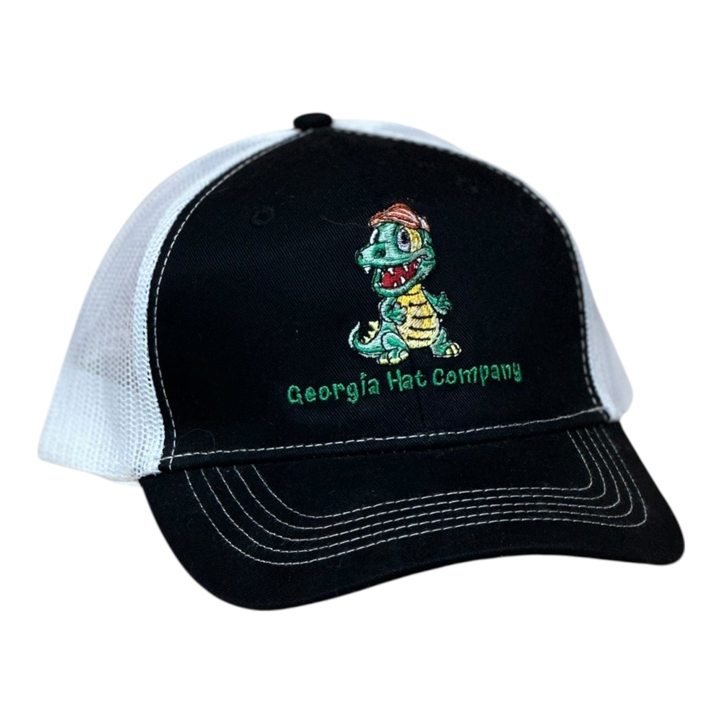 YOUTH- GHC's Embroidered "Gator" Port Authority Black/White