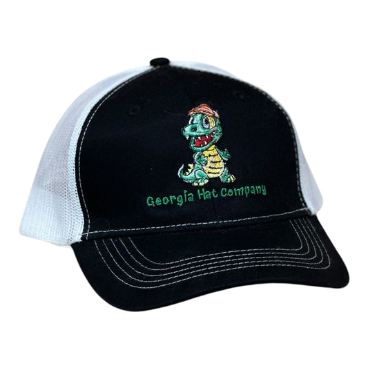 YOUTH- GHC's Embroidered "Gator" Port Authority Black/White