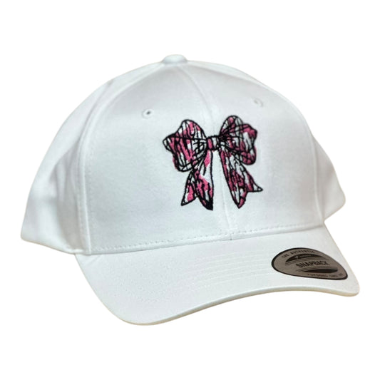 YOUTH Georgia Hat Company's Embroidered "Bottomland Bow" Yupoong/White