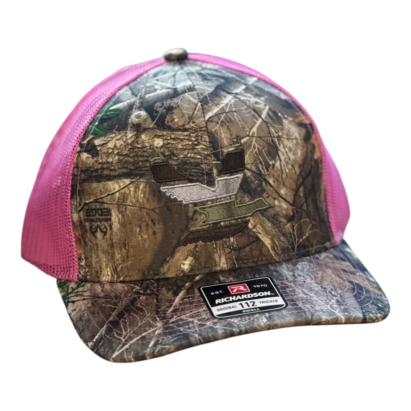 Embroidered "GHC Duck 2"Richardson 112PFP Camo/Pink