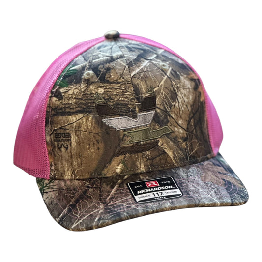 Embroidered "GHC Duck 2"Richardson 112PFP Camo/Pink