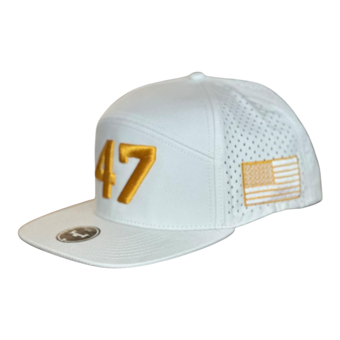 X-Large GHC's Charlie Kirk "47"/Zapped Ospey/ White w/Trump Gold Detail