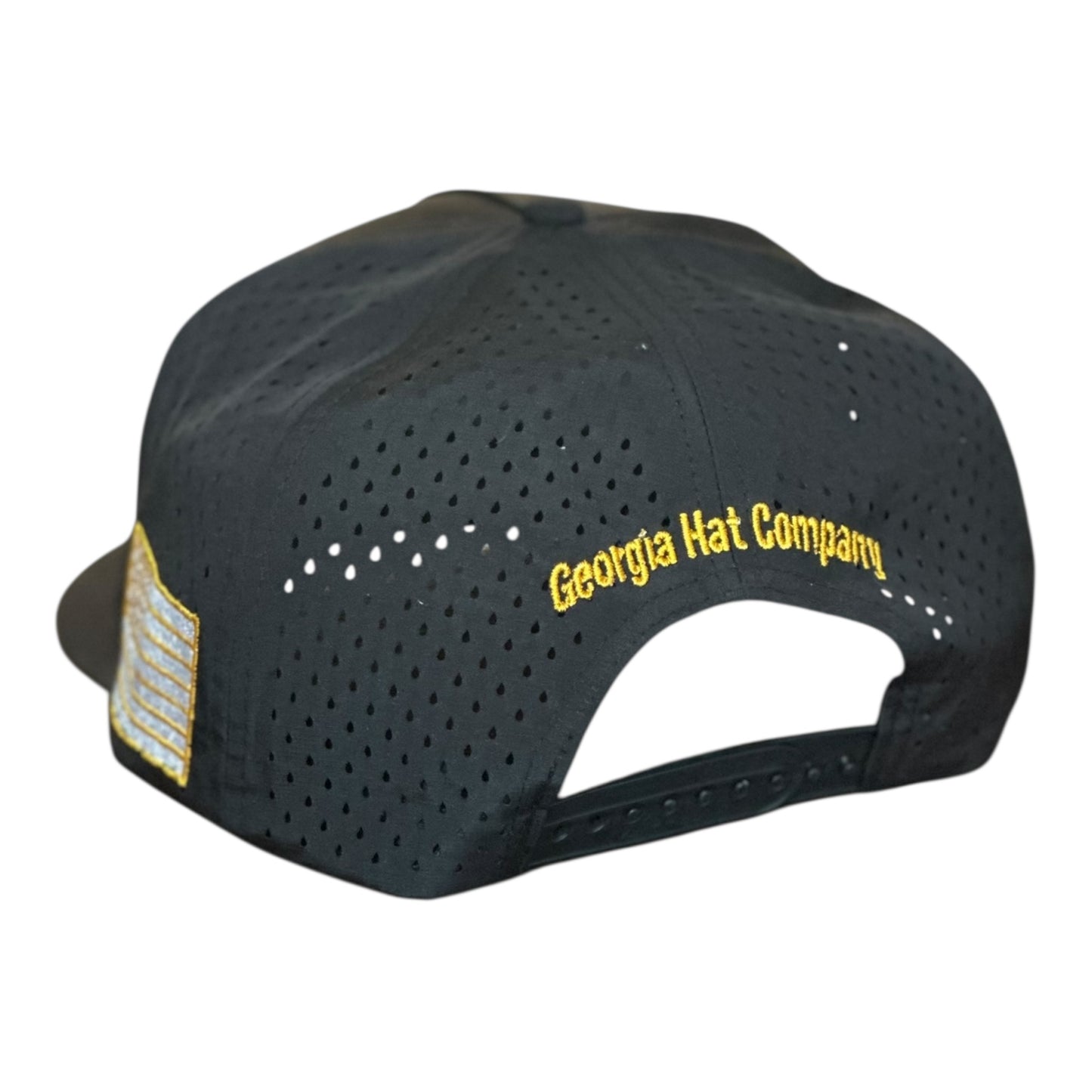 GHC's Charlie Kirk "47"/Zapped Blackhawk/ Black w/Trump Gold Detail