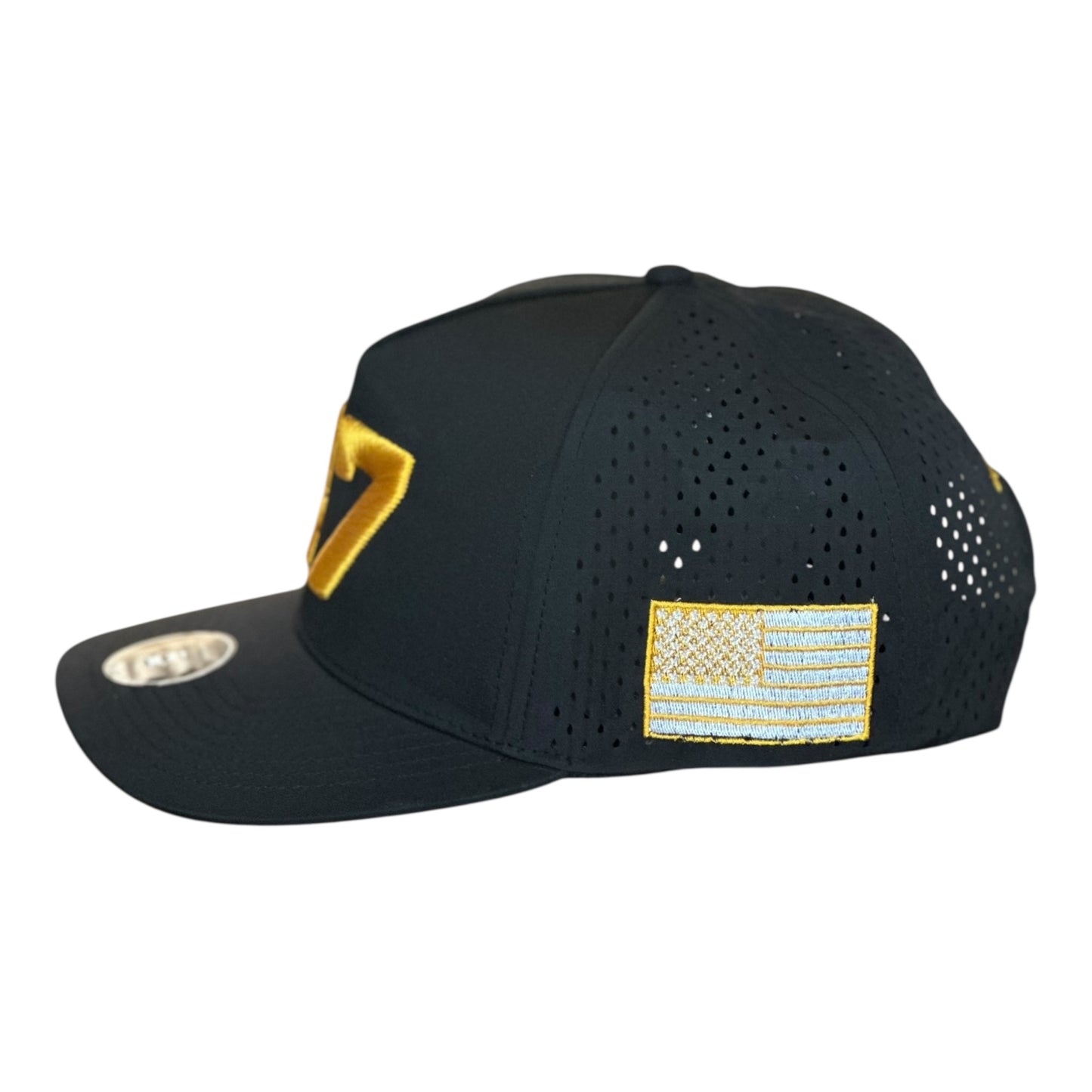 GHC's Charlie Kirk "47"/Zapped Blackhawk/ Black w/Trump Gold Detail