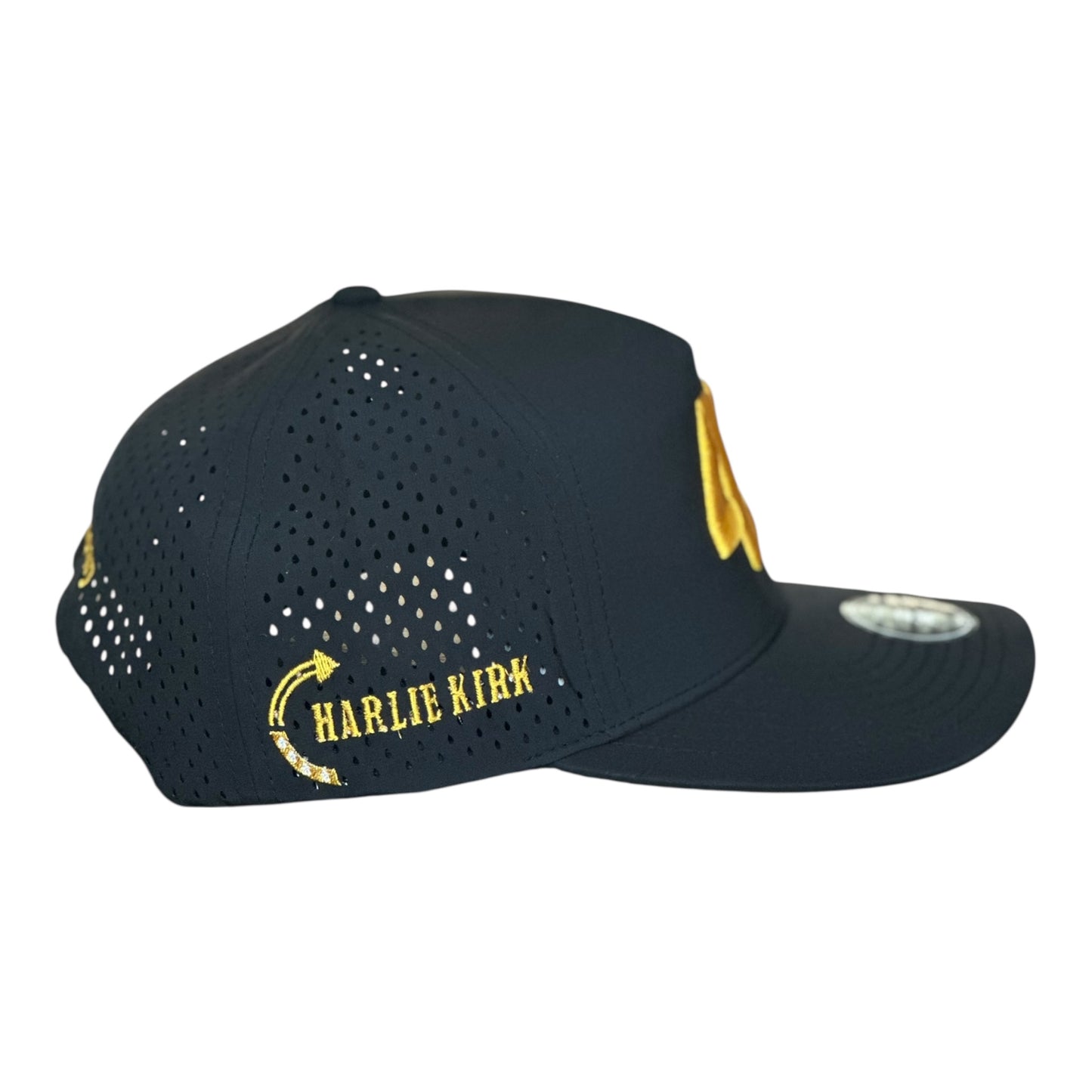 XL Zapped Blackhawk GHC's Charlie Kirk "47"/ Black w/Trump Gold Detail
