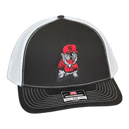 XLarge- GHC's Embroidered Bulldog Richardson 112-XL Black/White