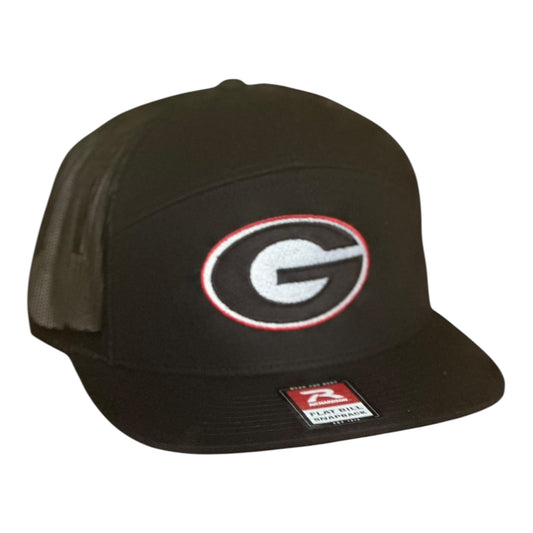 GHC's Embroidered Georgia "G" Richardson 168 Flat Bill/Black