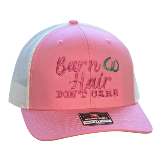 GHC's "Barn Hair Don't Care" Richardson 112 Pink/White