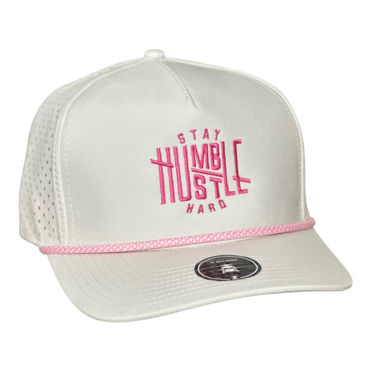 GHC's 3D "HUMBLE/HUSTLE" Zapped Blackhawk R+/White/Pink