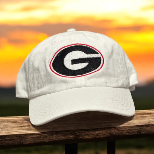 GHC's Embroidered "G" Richardson R55 Dad Hat/White