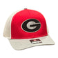 GHC's Embroidered Bulldog "G" Richardson 112 Red/White/Gray