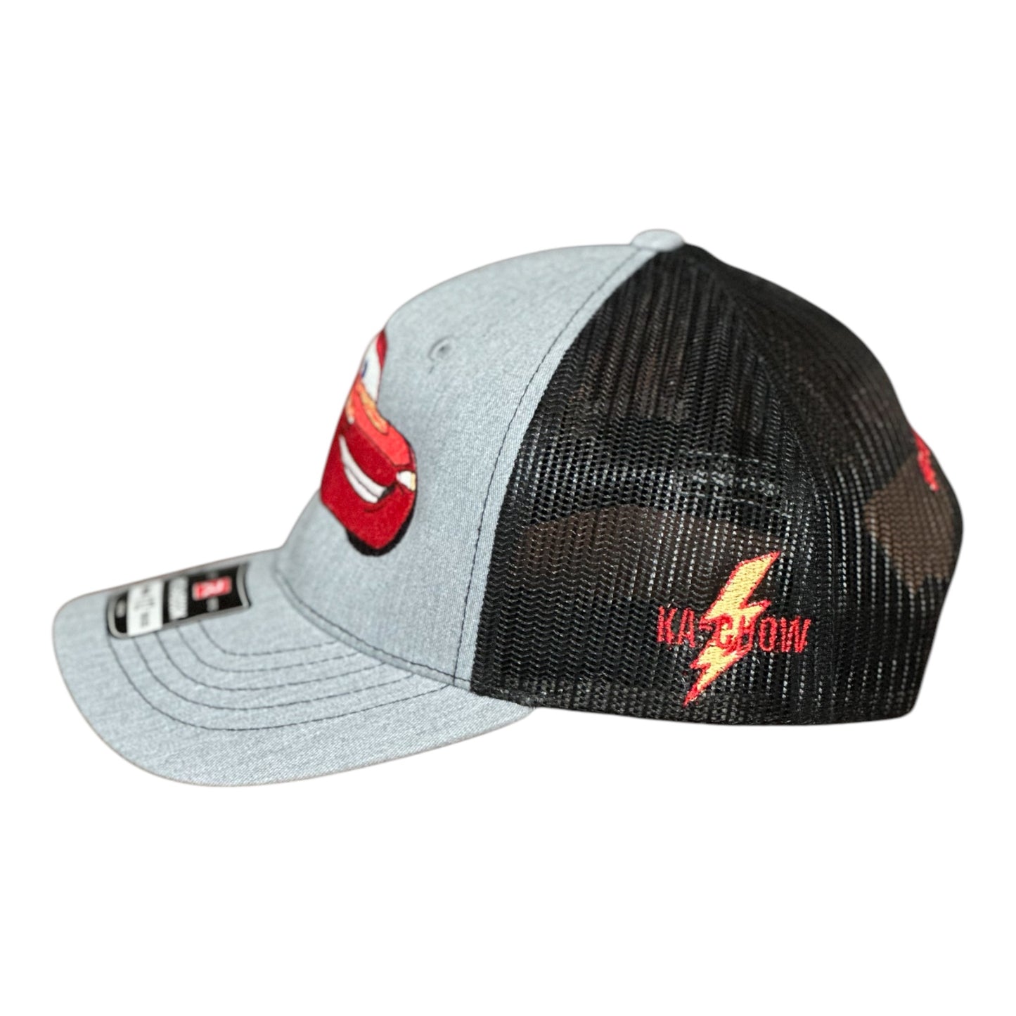 YOUTH- GHC's Embroidered Lightning McQueen Richardson 112 Heather Gray/Black