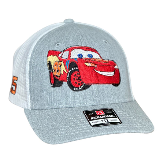 YOUTH- GHC's Embroidered Lightning McQueen Richardson 112 Heather Gray/White