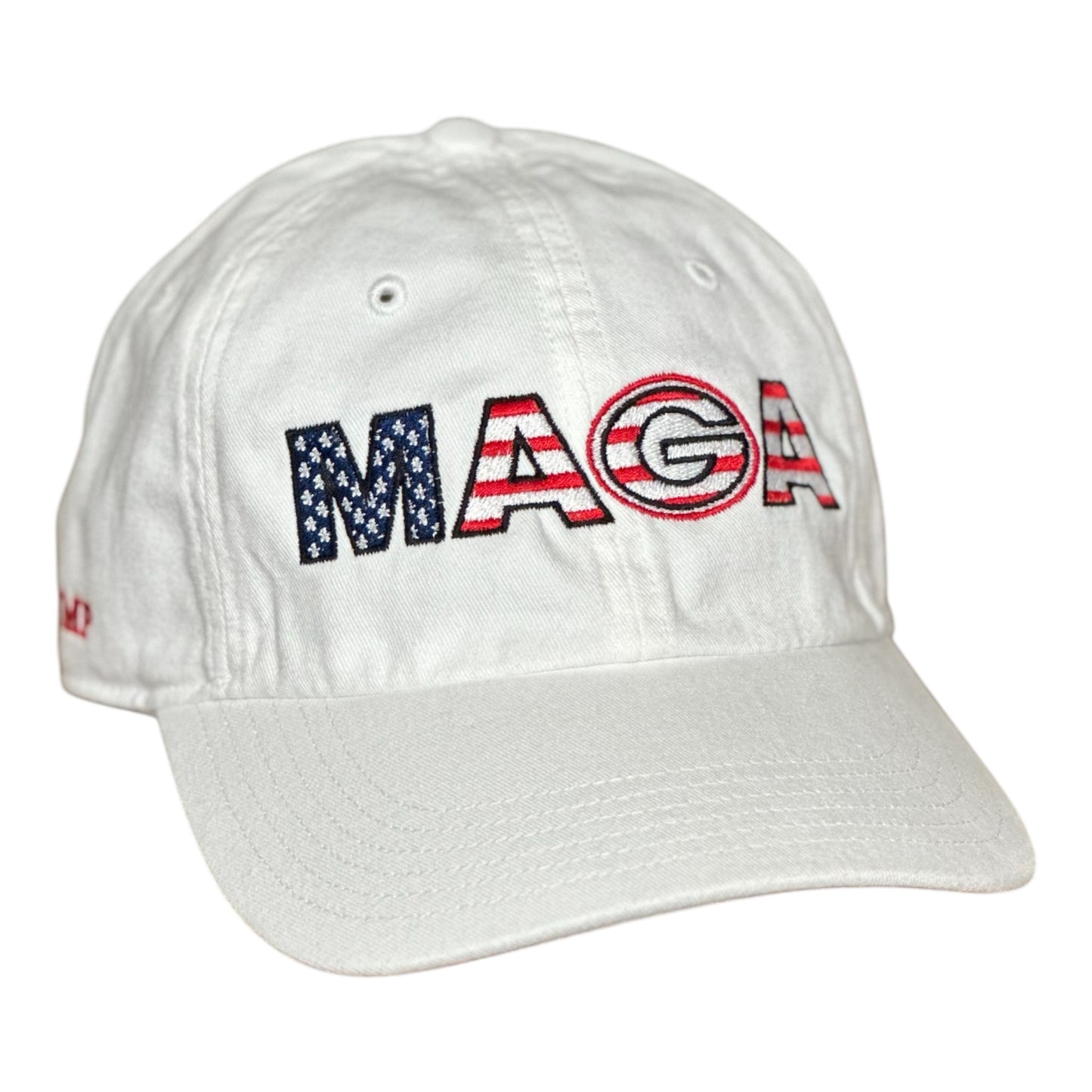 GHC's "MAGA" Stars and Stripes Hat Richardson 320 Chino Cloth/White