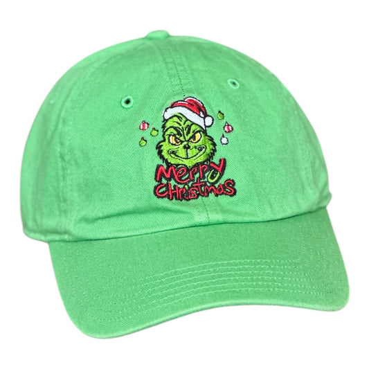 GHC's Christmas "The Grinch and Max" Richardson 320 Chino Dad Hat/Green