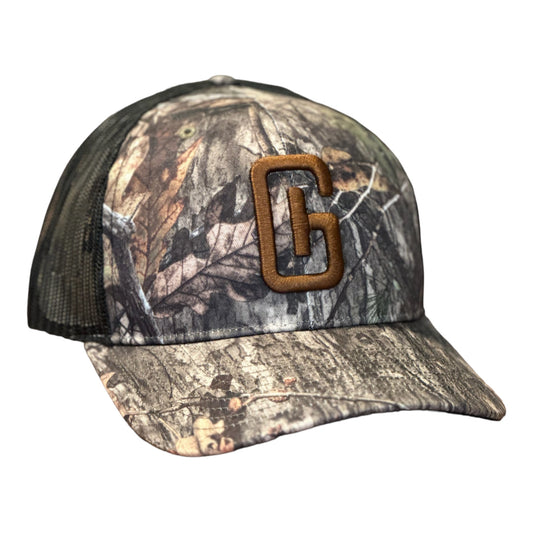 3-D Embroidered Georgia Hat Company Logo Richardson 112 Mossy Oak DNA Black/Bronze