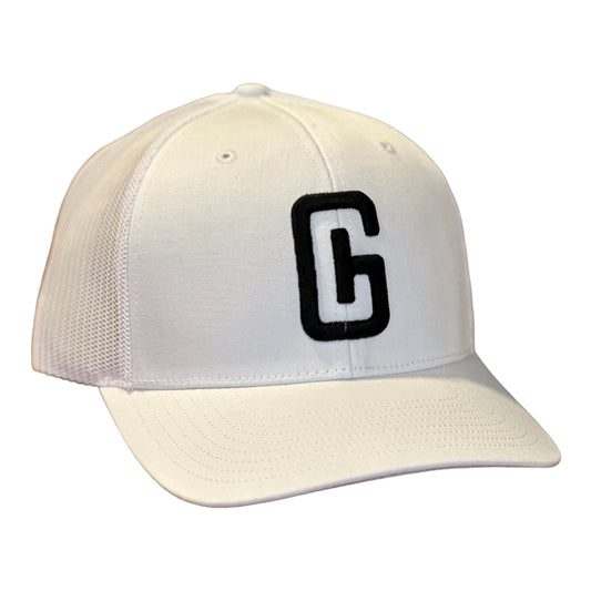 3-D Embroidered Georgia Hat Company Logo Richardson 112 White/Black