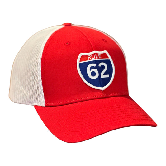 Rule 62 Richardson 115 Trucker Hat Red/White