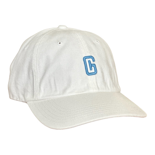 3-D EMBROIDERED R55 "DAD HAT" WHITE/COL BLU