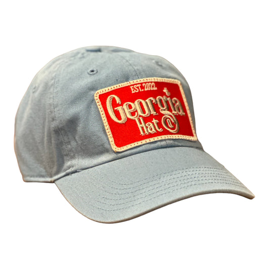 The Original GHC  Rectangle Richardson 320 Chino Dad Hat/Columbia Blue