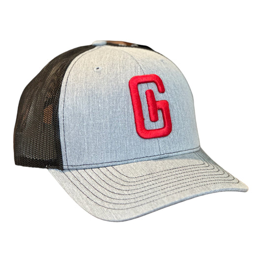 3-D Embroidered Georgia Hat Company Logo Richardson 112 Silver/Black