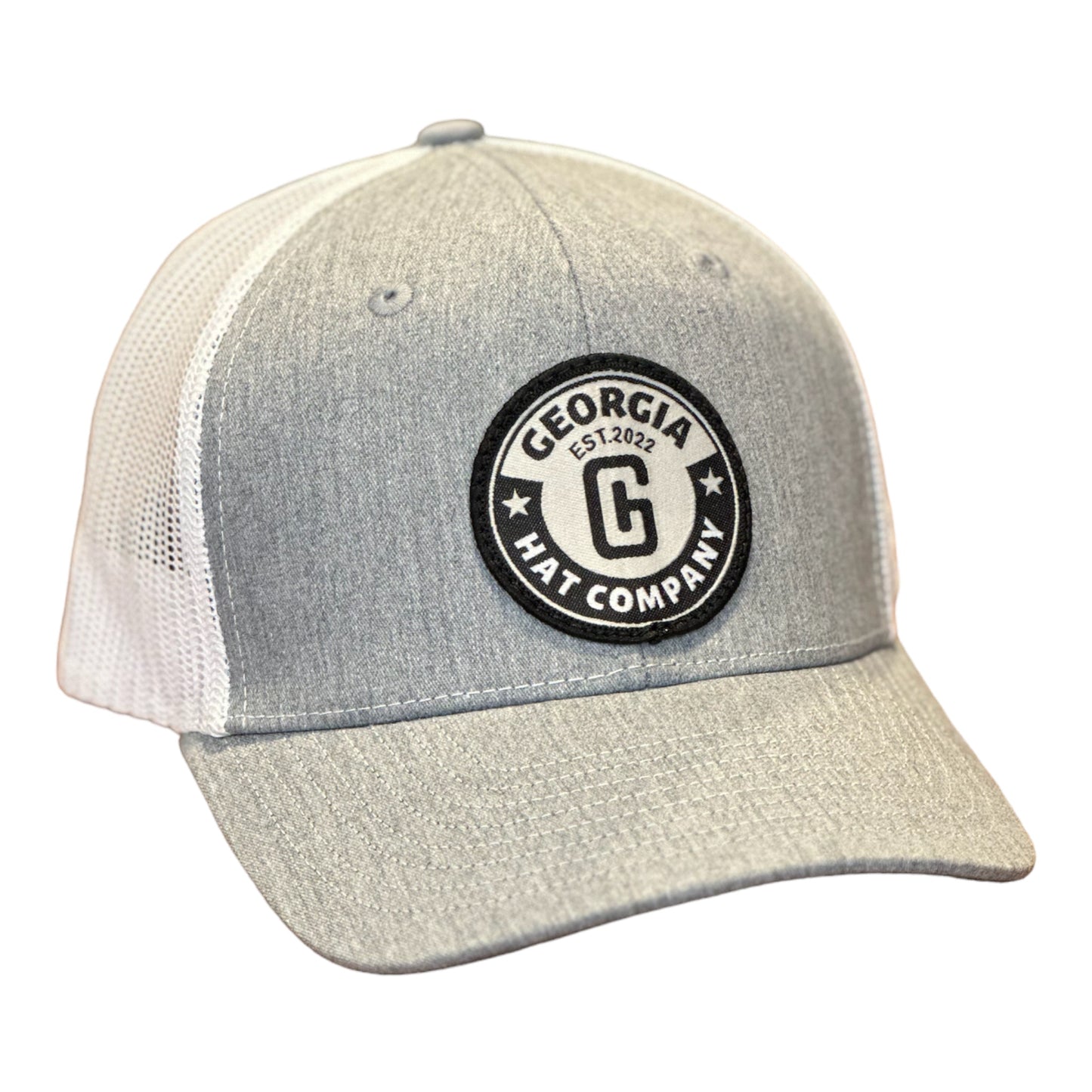 YOUTH- GHC Logo Richardson 112 Heather Grey/White