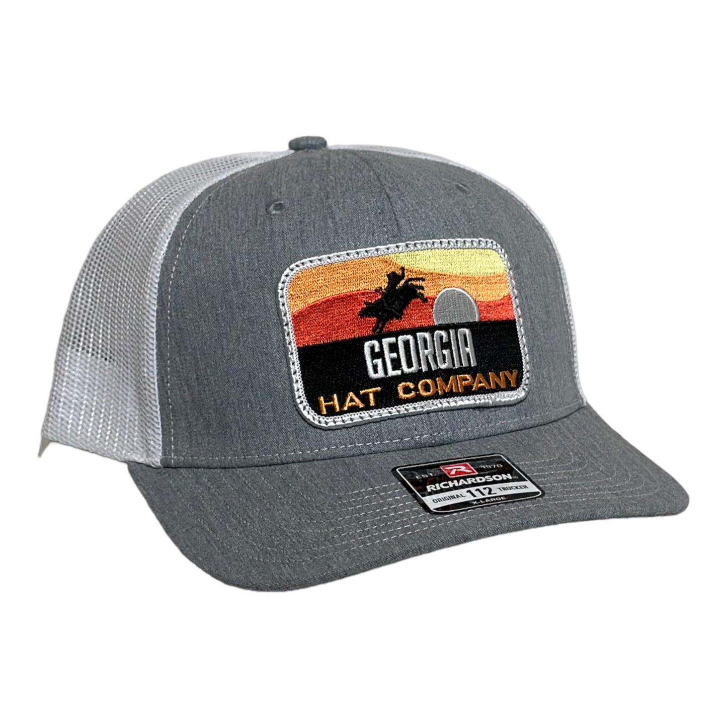 Georgia Hat Company’s “Bull Rider” Richardson 112-XL Heather Grey/White