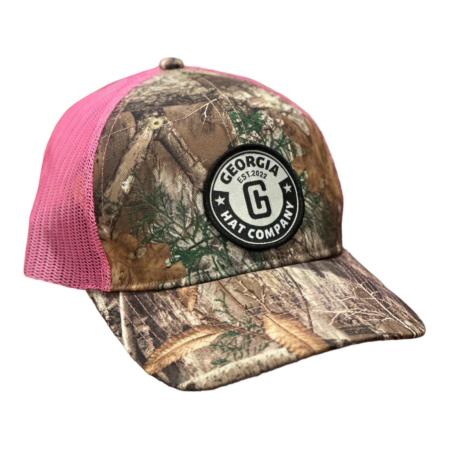 GHC LOGO RICHARDSON 112P  CAMO REALTREE EDGE/NEON PINK SMALL