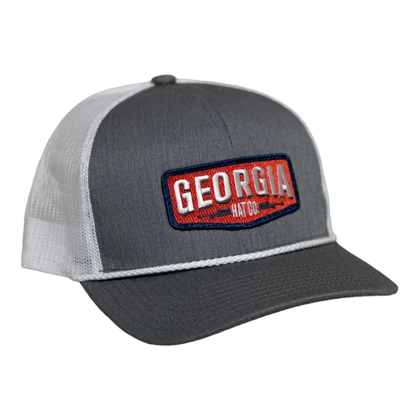 GHC's Braided "Old School" Logo Heather Grey/White