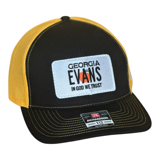 "MY HOMES IN EVANS GEORGIA" Patch Hat Richardson 112 Black/White