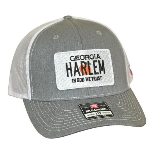 "HARLEM PRIDE" Patch Hat Richardson 112 Hthr Grey/White