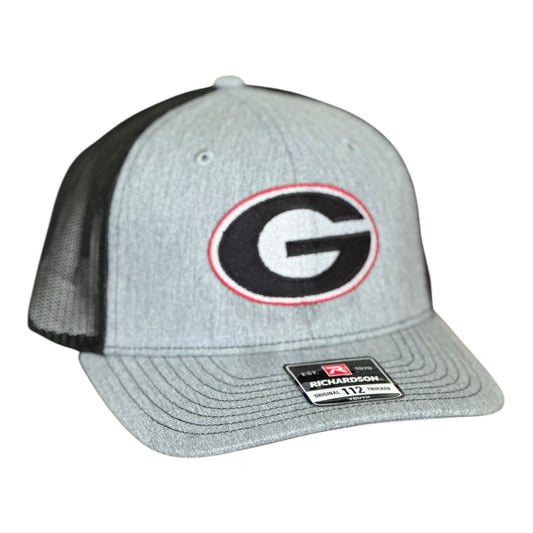 YOUTH- GHC's Embroidered Bulldog "G" Richardson 112 Heather Gray/Black