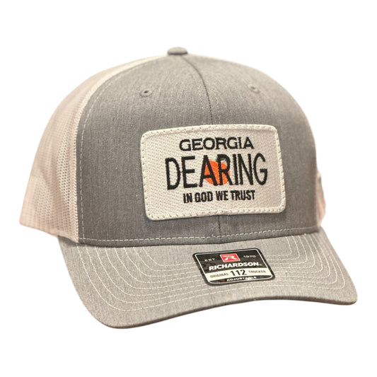 GHC's "In God We Trust" DEARING Patch Hat Richardson 112 Heather Grey/White