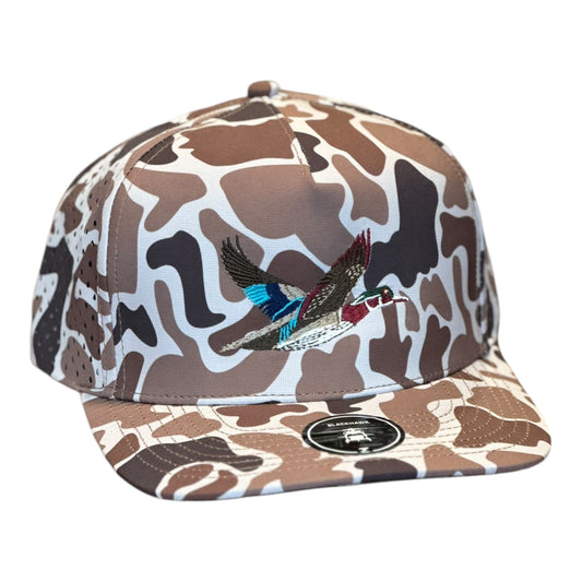 GHC's Embroidered Duck Zapped Blackhawk/Brown Old School Camo