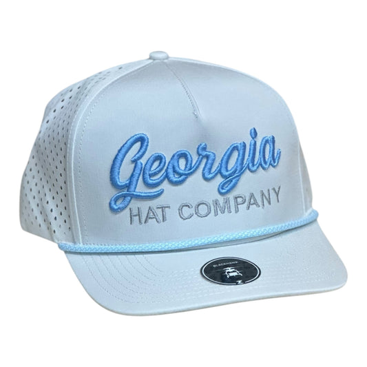 Georgia Hat Company in 3-D/Zapped Blackhawk R+  White/Blue