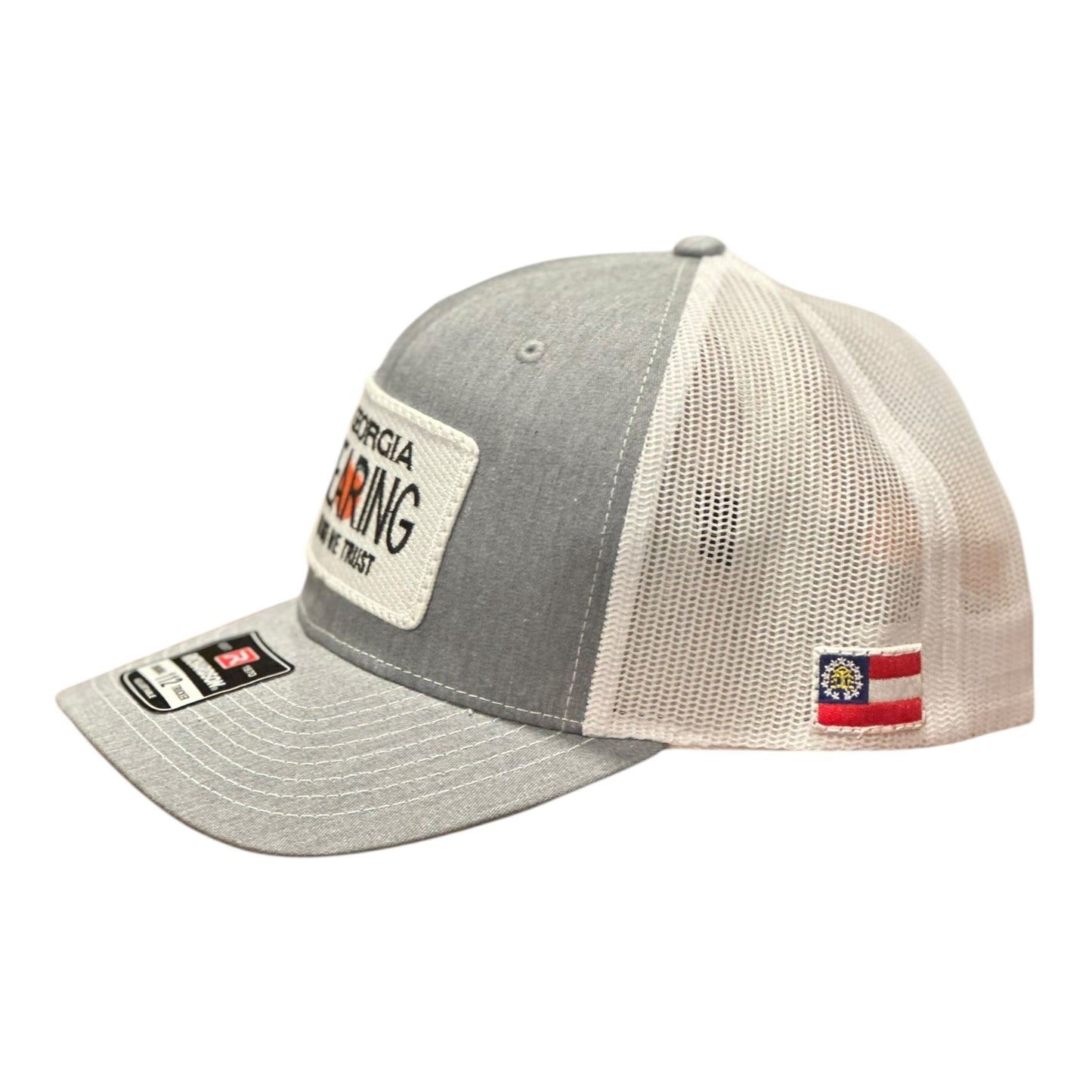 GHC's "In God We Trust" DEARING Patch Hat Richardson 112 Heather Grey/White
