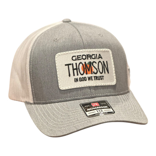 GHC's "In God We Trust" THOMSON Patch Hat Richardson 112 Heather Grey/White