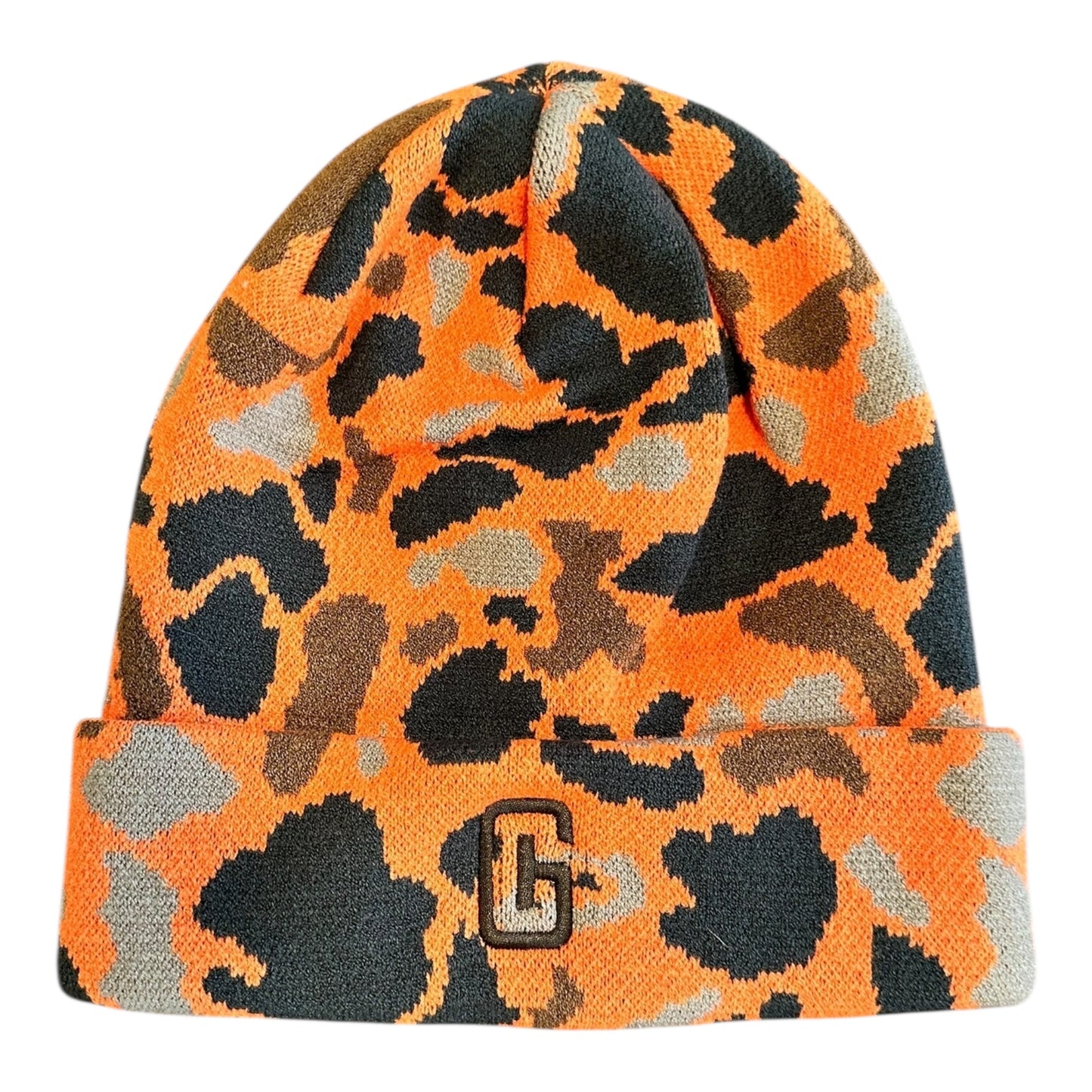 GHC’s Embroidered Logo Richardson 126 Duck Camo Beanie/Blaze Duck