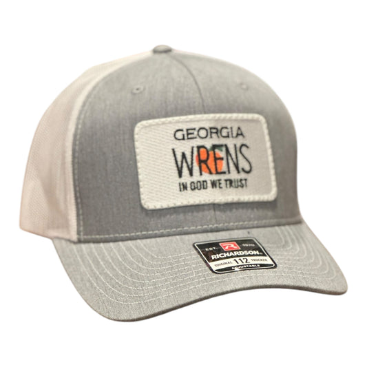 GHC's "In God We Trust" WRENS Patch Hat Richardson 112 Heather Grey/White