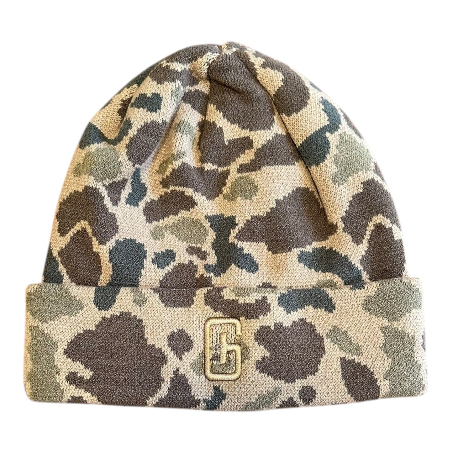 GHC’s Embroidered Logo Richardson 126 Duck Camo Beanie/Bark Duck