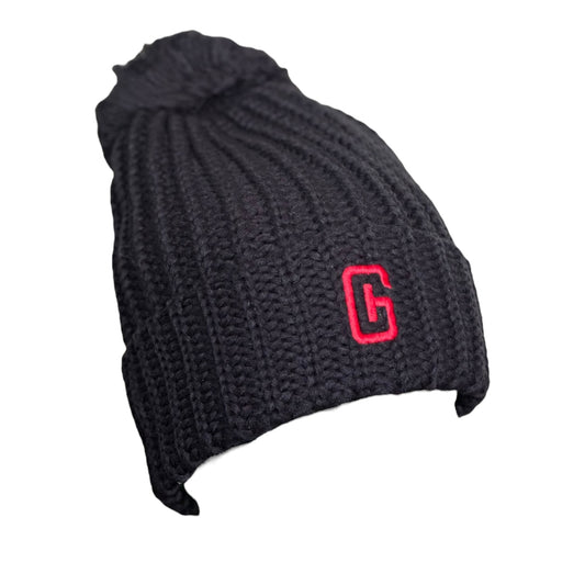 GHC's Embroidered "G" Richardson 143 Chunk Cable With Pom/Black w/Red