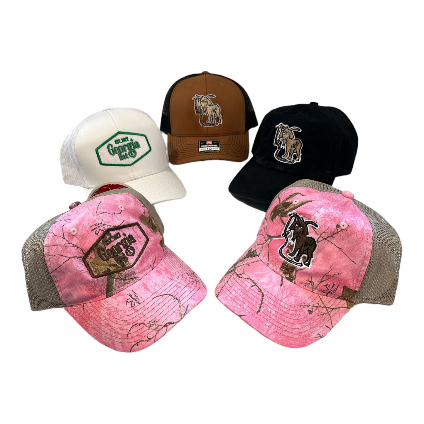 Miscellaneous Styles and Colors Embroidered Hats